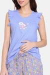 Zivame Floral Pop Woven Pyjama Set - Dutch Canal — thumbnail 5